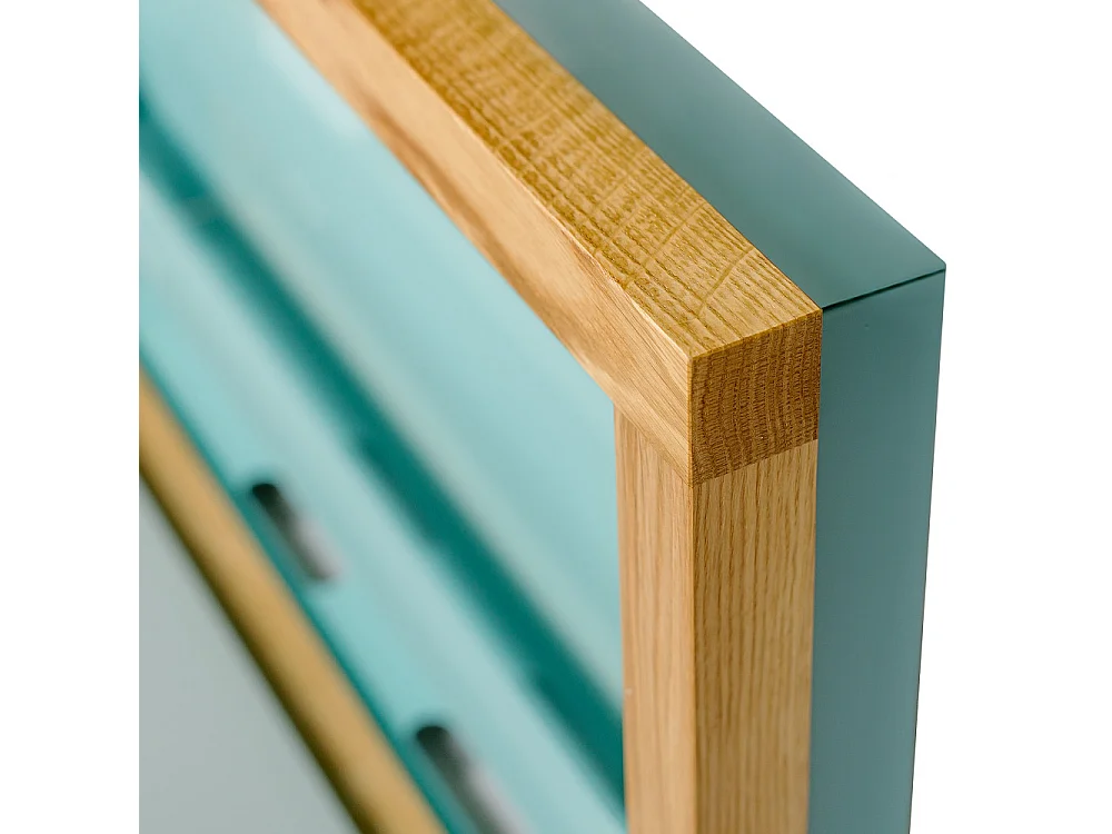 Brenta - Bureau mural contemporain - Turquoise