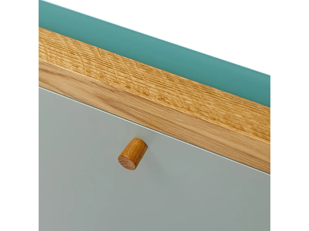 Brenta - Bureau mural contemporain - Turquoise