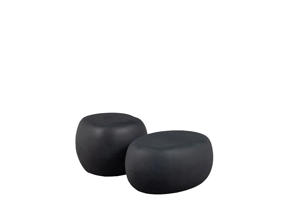 Pebble - Table basse organique en fibre d'argile - Gris anthracite