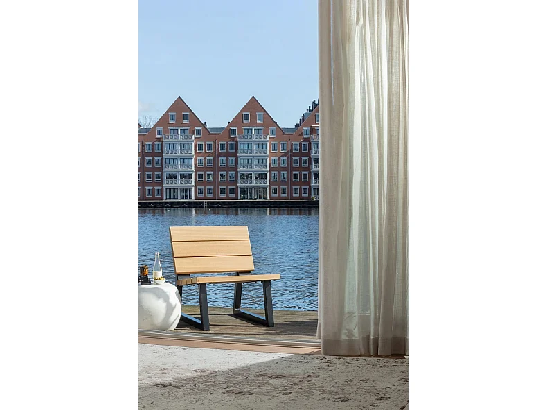 PEBBLE - Table d'appoint en fibre de terre cuite aspect béton