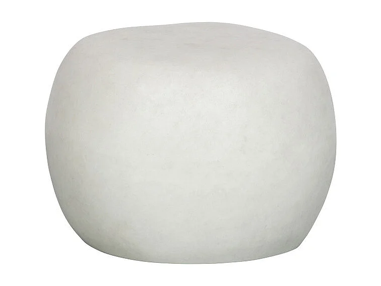 Pebble - Table basse en fibre d'argile ø50cm - Blanc