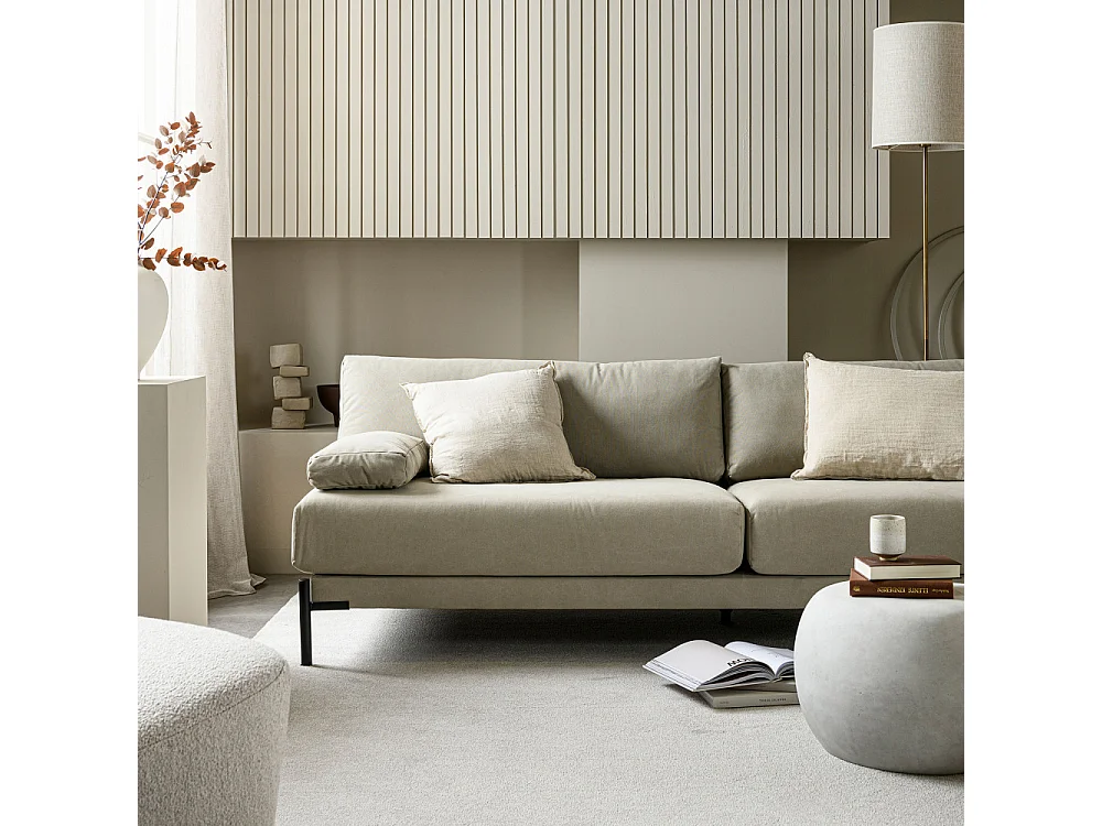 Pebble - Table basse en fibre d'argile ø50cm - Blanc