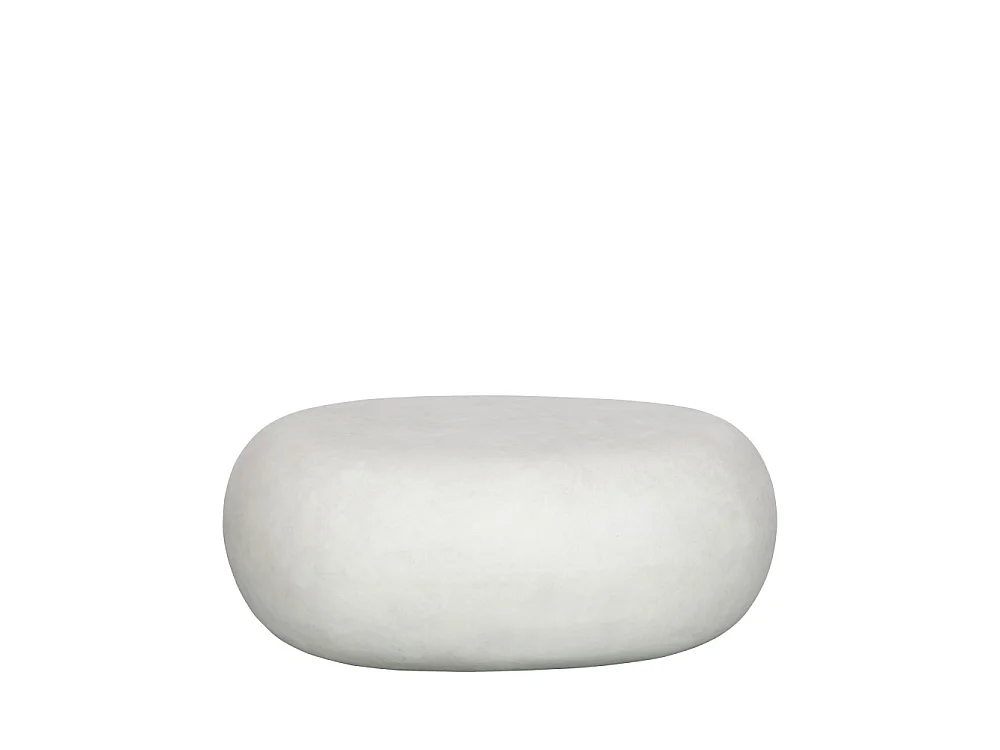 Pebble - Table basse organique en fibre d'argile - Blanc