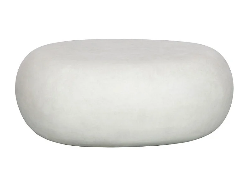 Pebble - Table basse organique en fibre d'argile - Blanc