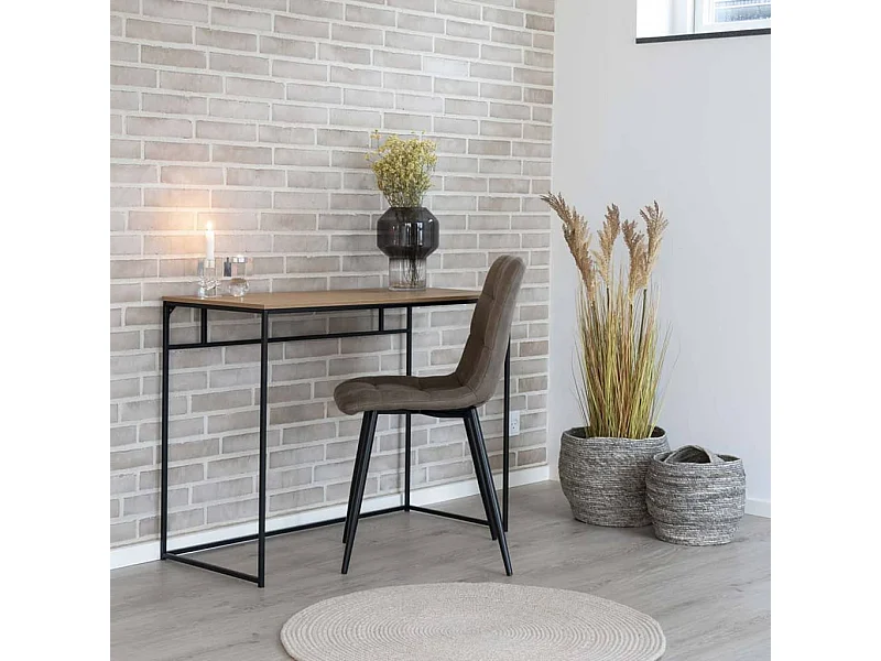 House Nordic Scrivania Avery Rovere e Nero