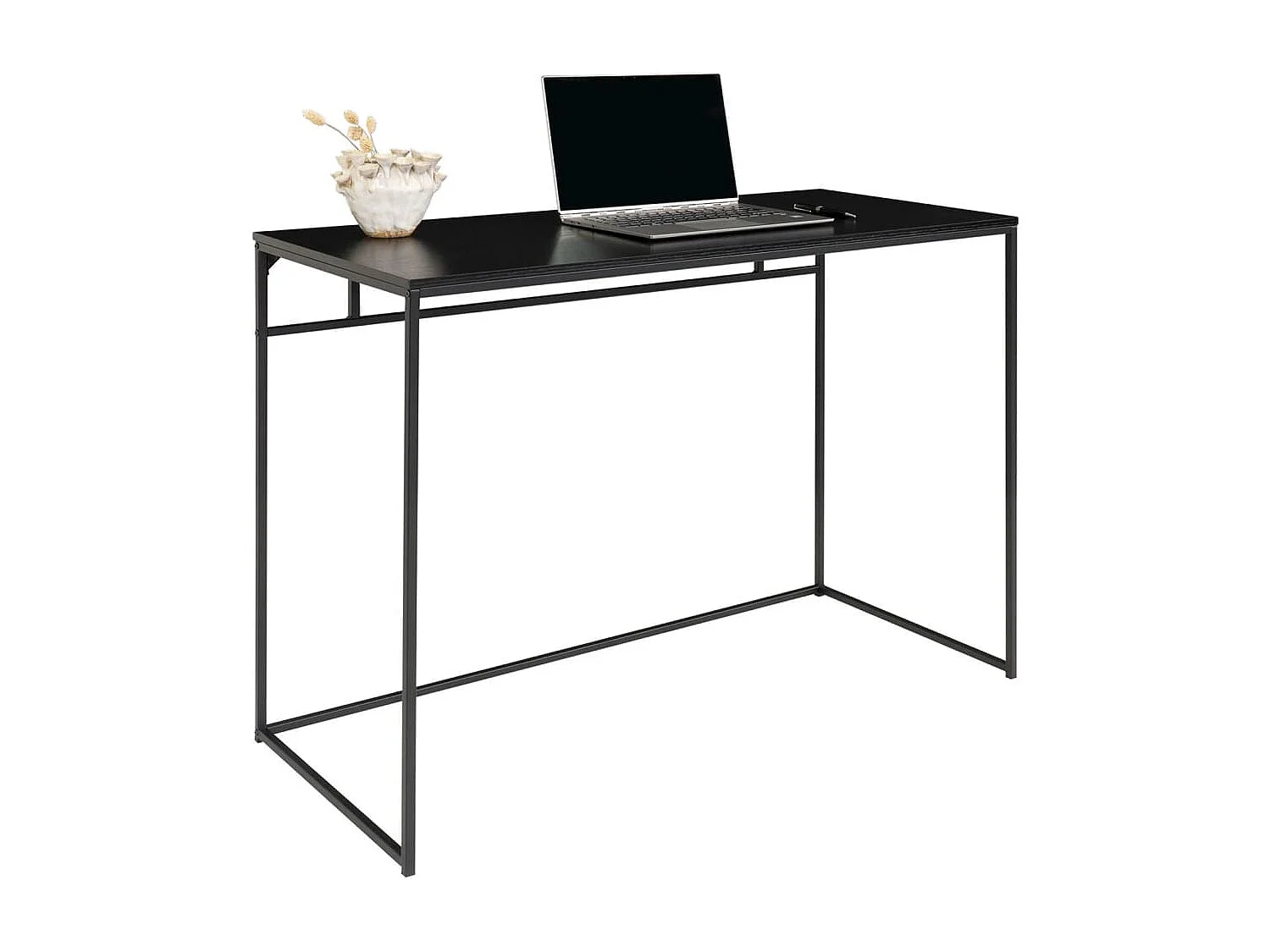 Bureau VITA - Bois naturel ou métal noir-Noir