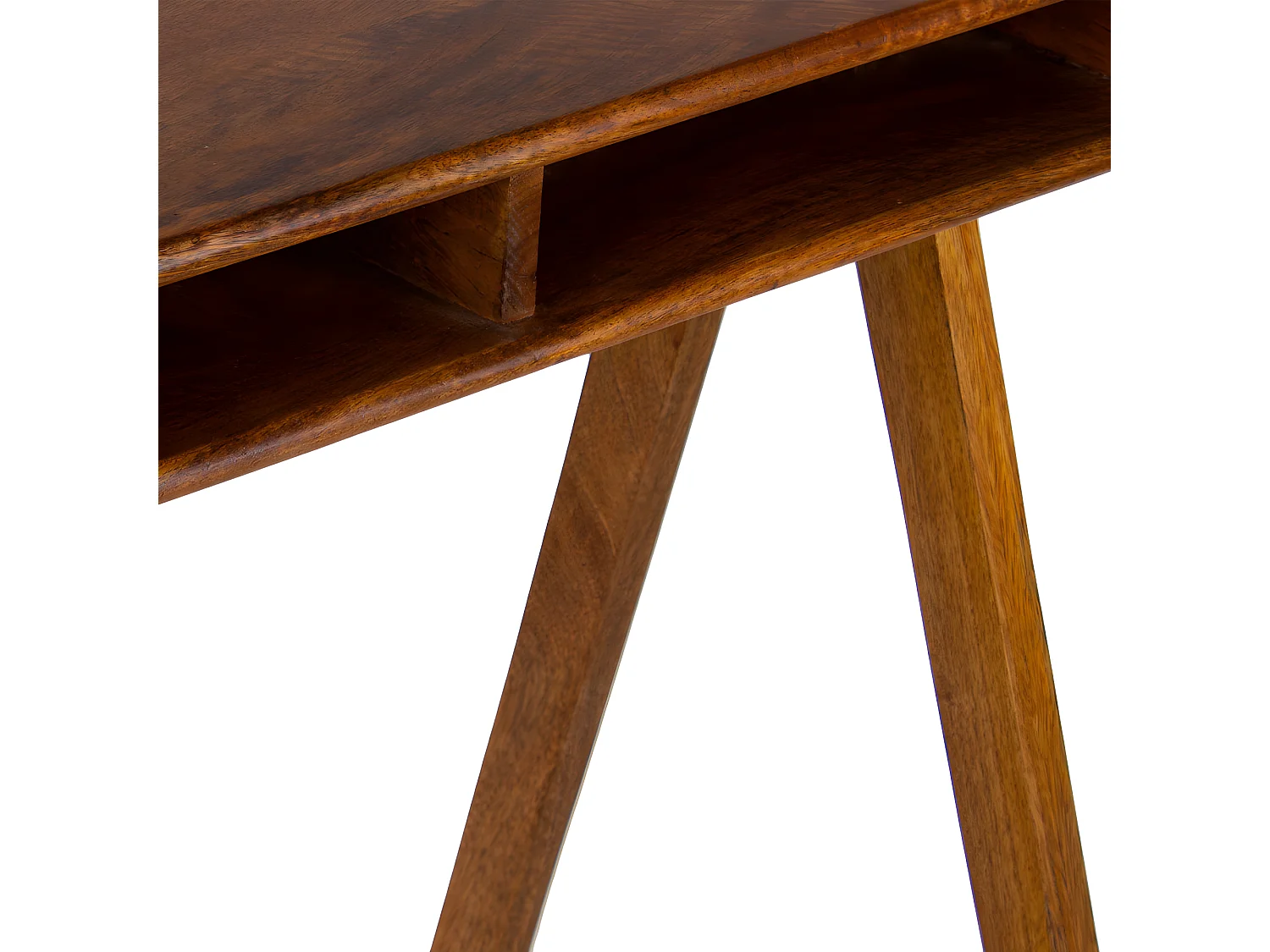 Compartment - Bureau en bois 3 niches L120cm - Marron