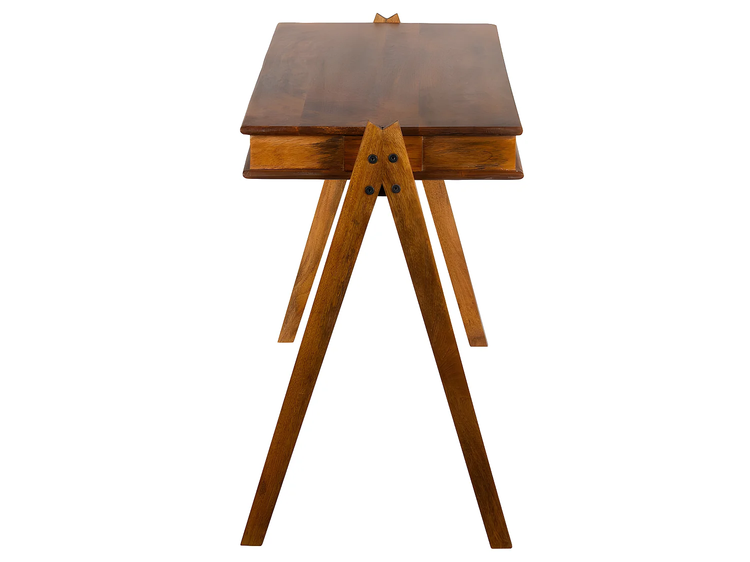 Compartment - Bureau en bois 3 niches L120cm - Marron