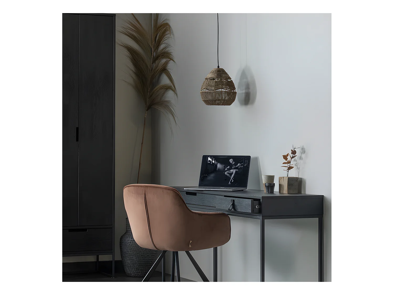 Adelaide - Suspension en corde ø25cm - Couleur - Naturel