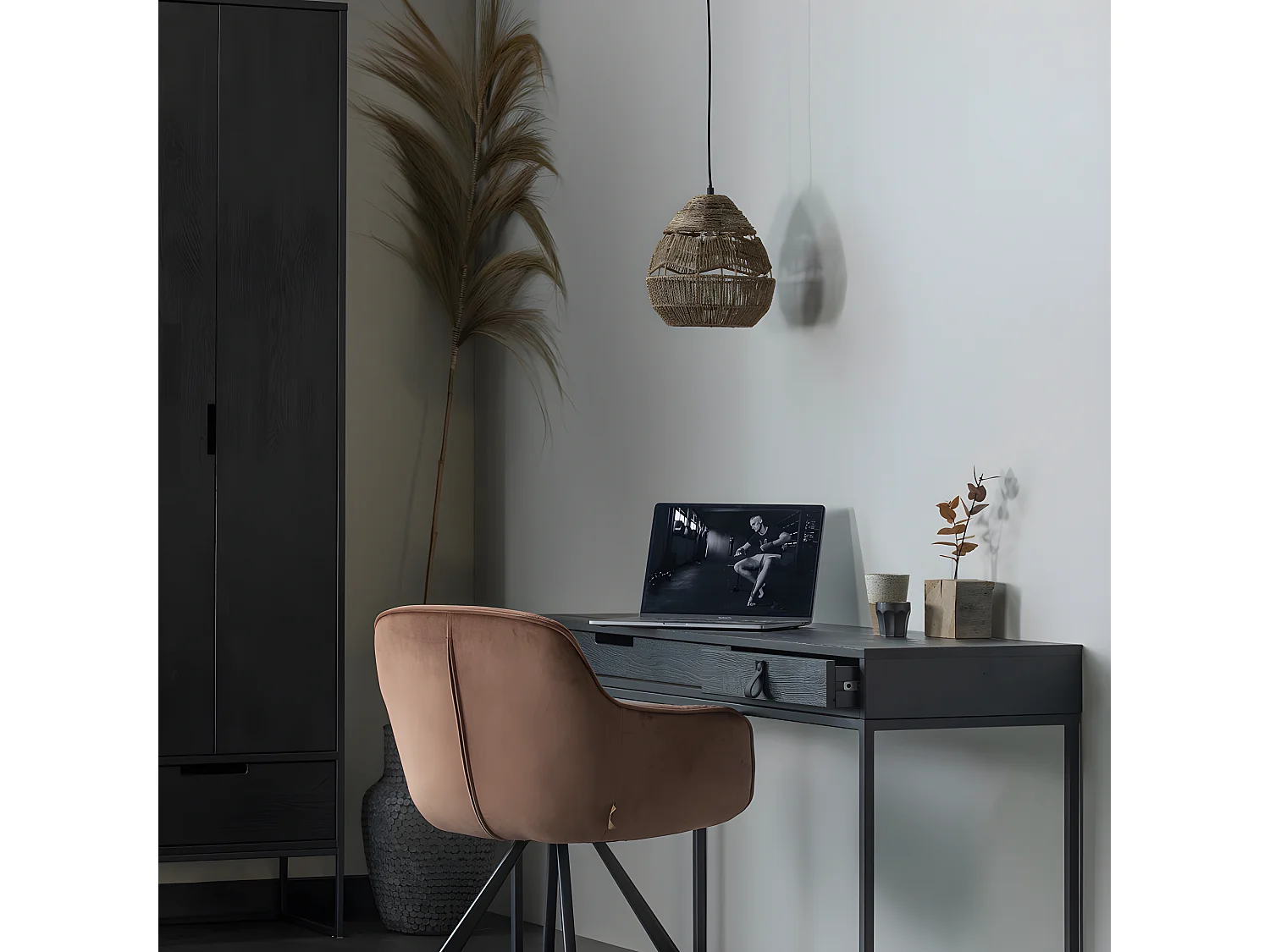 Adelaide - Suspension en corde ø25cm - Couleur - Naturel