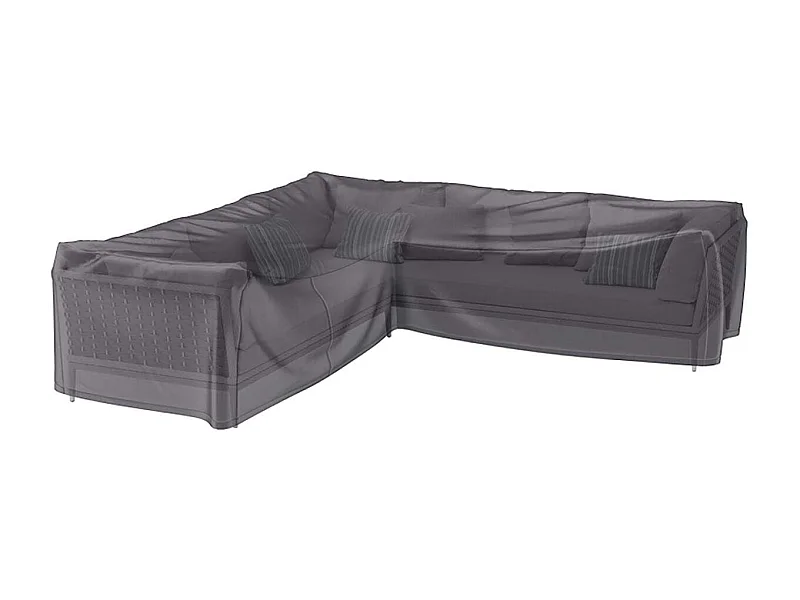 Housse de protection respirante pour ensemble de mobilier extérieur Pour ensemble mobilier angle 255x255x100xH70 cm