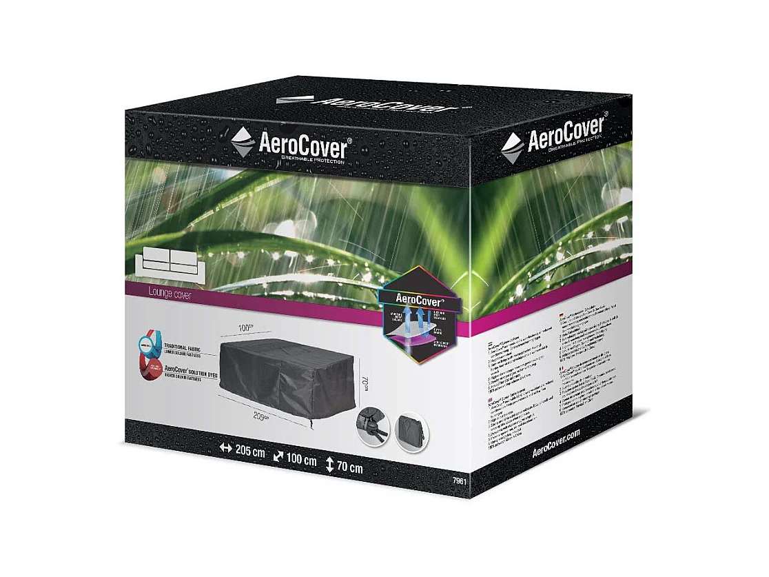 Housse de protection respirante pour banc de jardin Pour banc 205x100xH70 cm