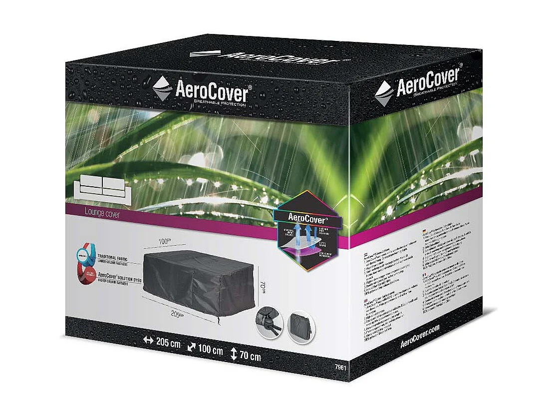 Housse de protection respirante pour banc de jardin Pour banc 205x100xH70 cm