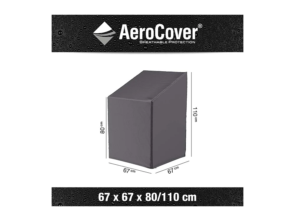 Housse de protection respirante pour pile de chaises de jardin