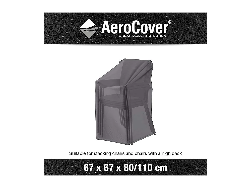 Housse de protection respirante pour pile de chaises de jardin