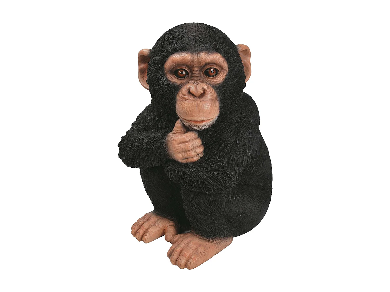 Bébé chimpanzé en résine 31 cm