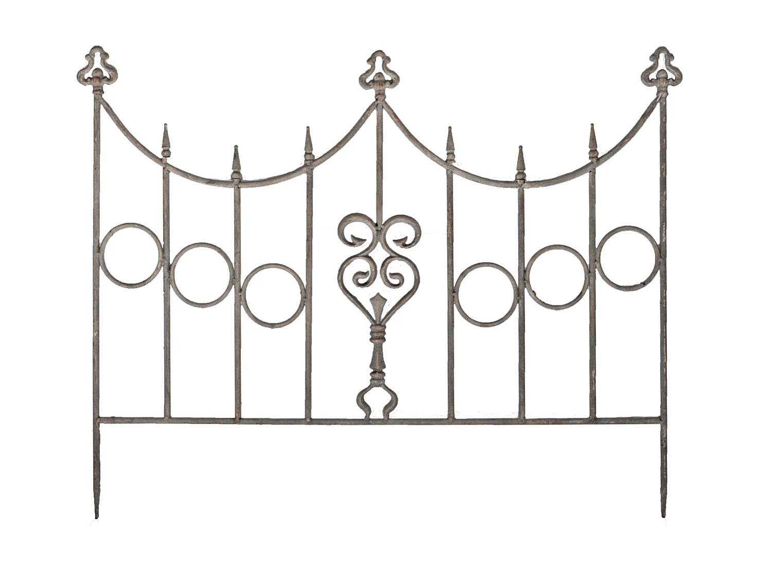 Recinzione in ferro a forma di cuore 90 x 73 cm