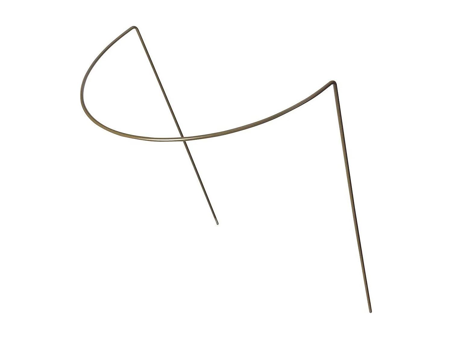 Support à plantes demi-cercle en acier 40 x 75 cm