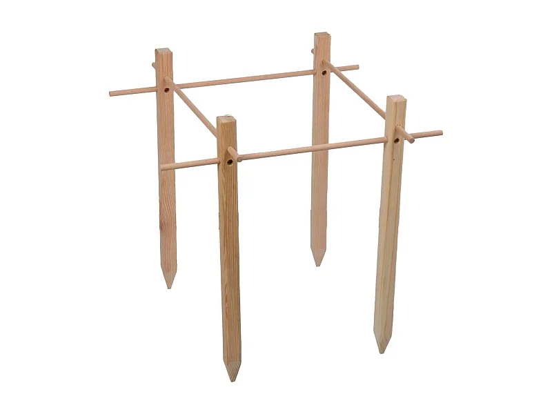 Support en bois de pin pour plantes Vegetable garden 50 x 50 cm