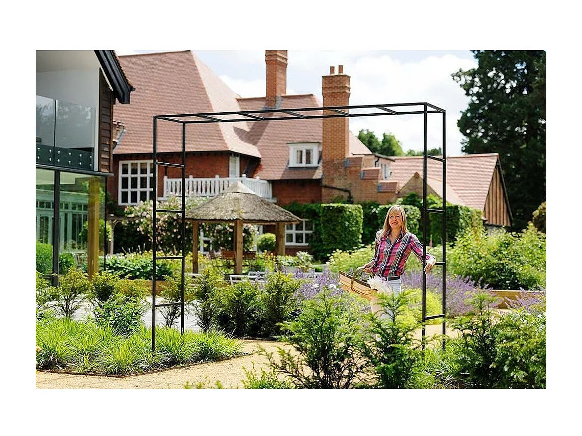 Arche de jardin carrée en acier galvanisé Square Longueur 2m