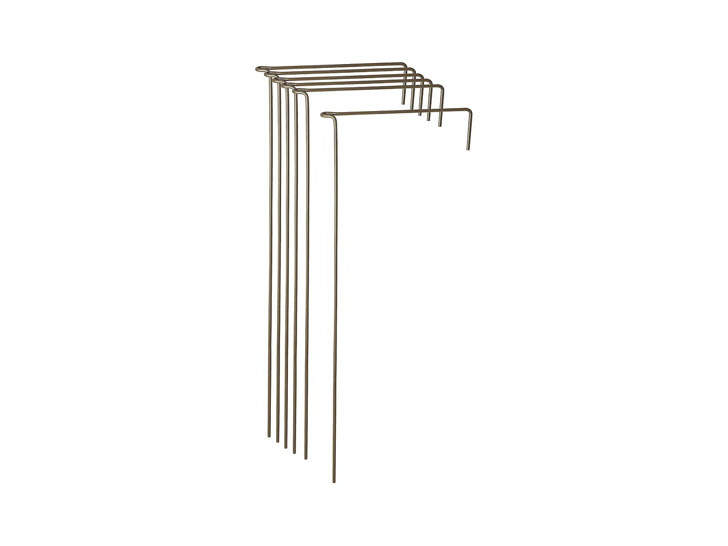 Support à plantes en acier (Lot de 6) 60 cm