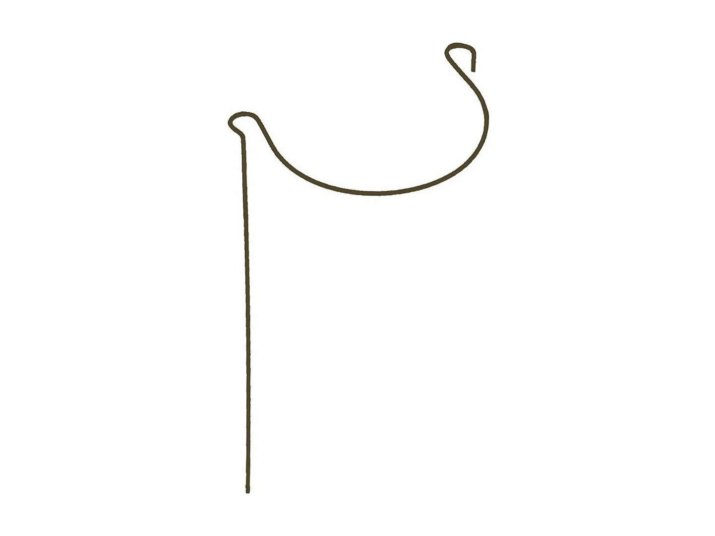 Support à plantes courbé en acier (Lot de 6)