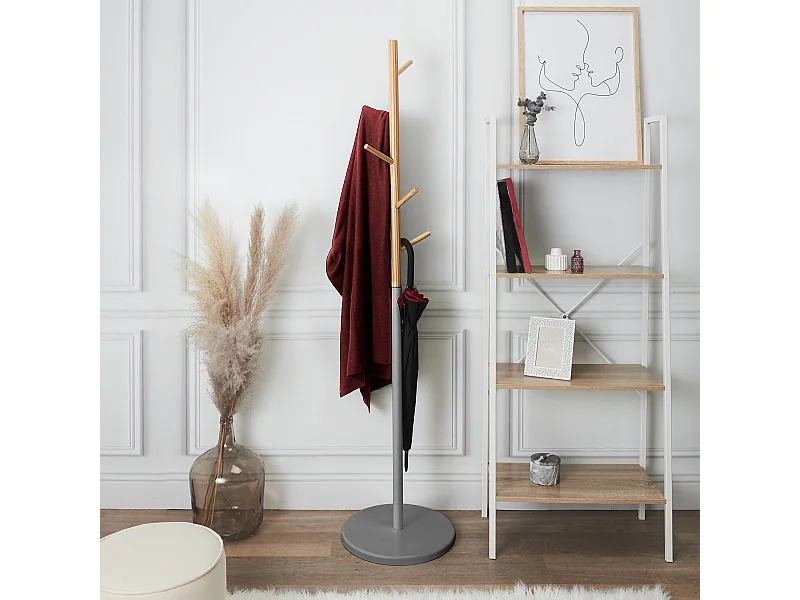 Portemanteau Miko Gris 180cm Gris