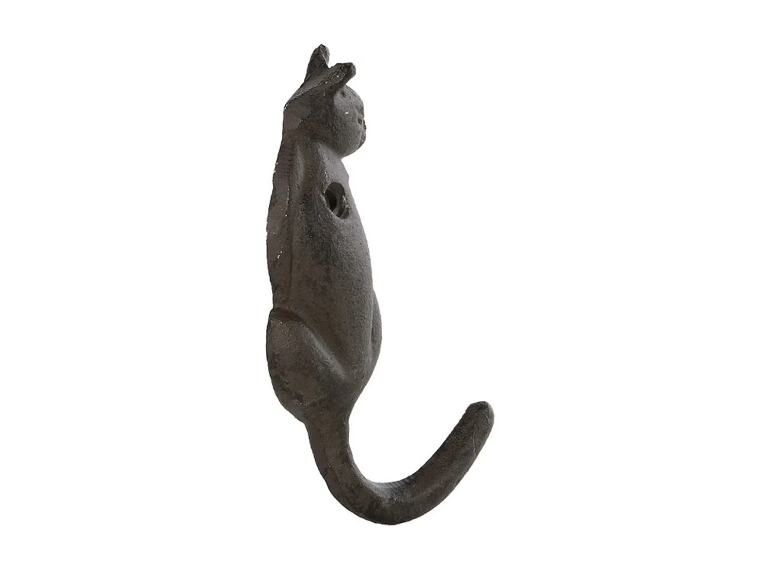 Patère queue d'animal en fonte (Lot de 2) Chat