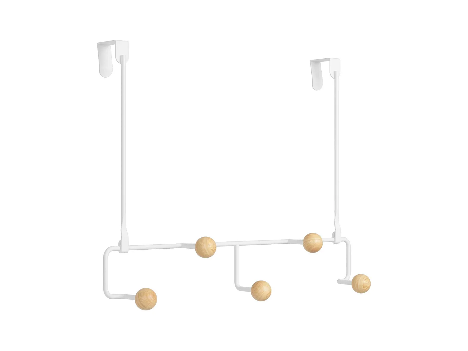 Porte manteau spécial porte 5 patères Estique