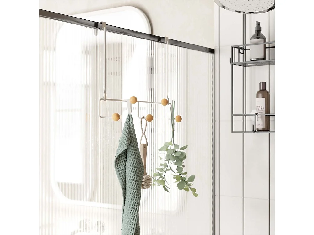 Porte manteau spécial porte 5 patères Estique