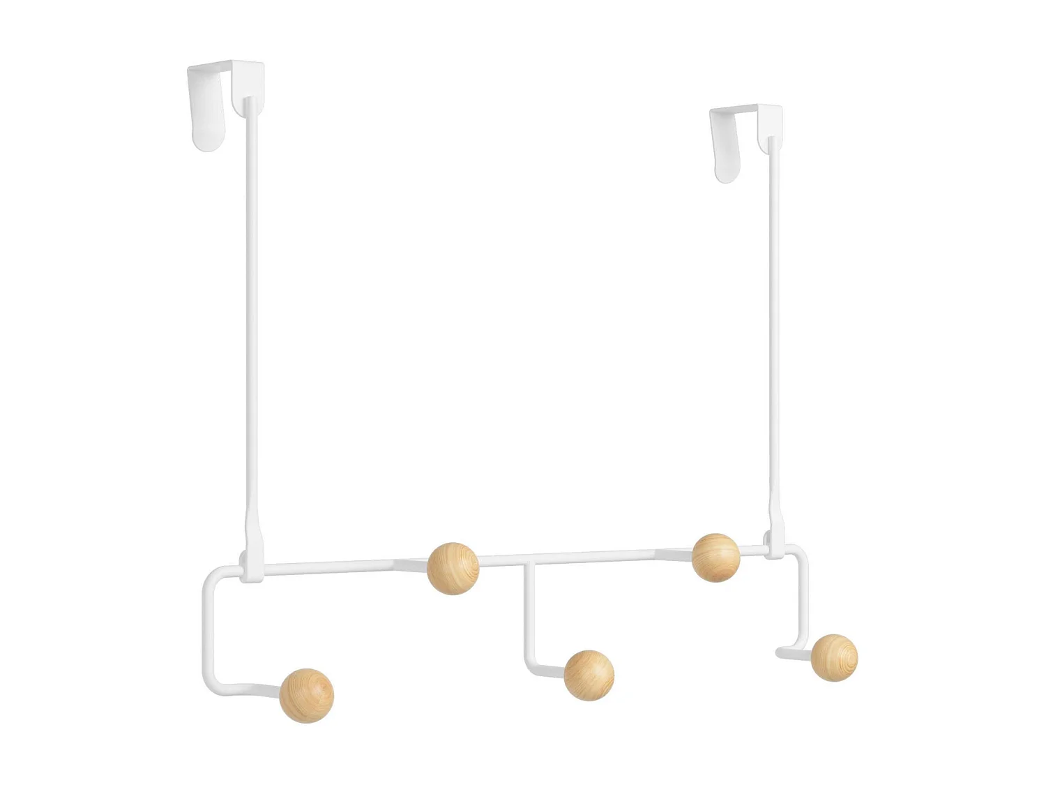 Porte manteau spécial porte 5 patères Estique