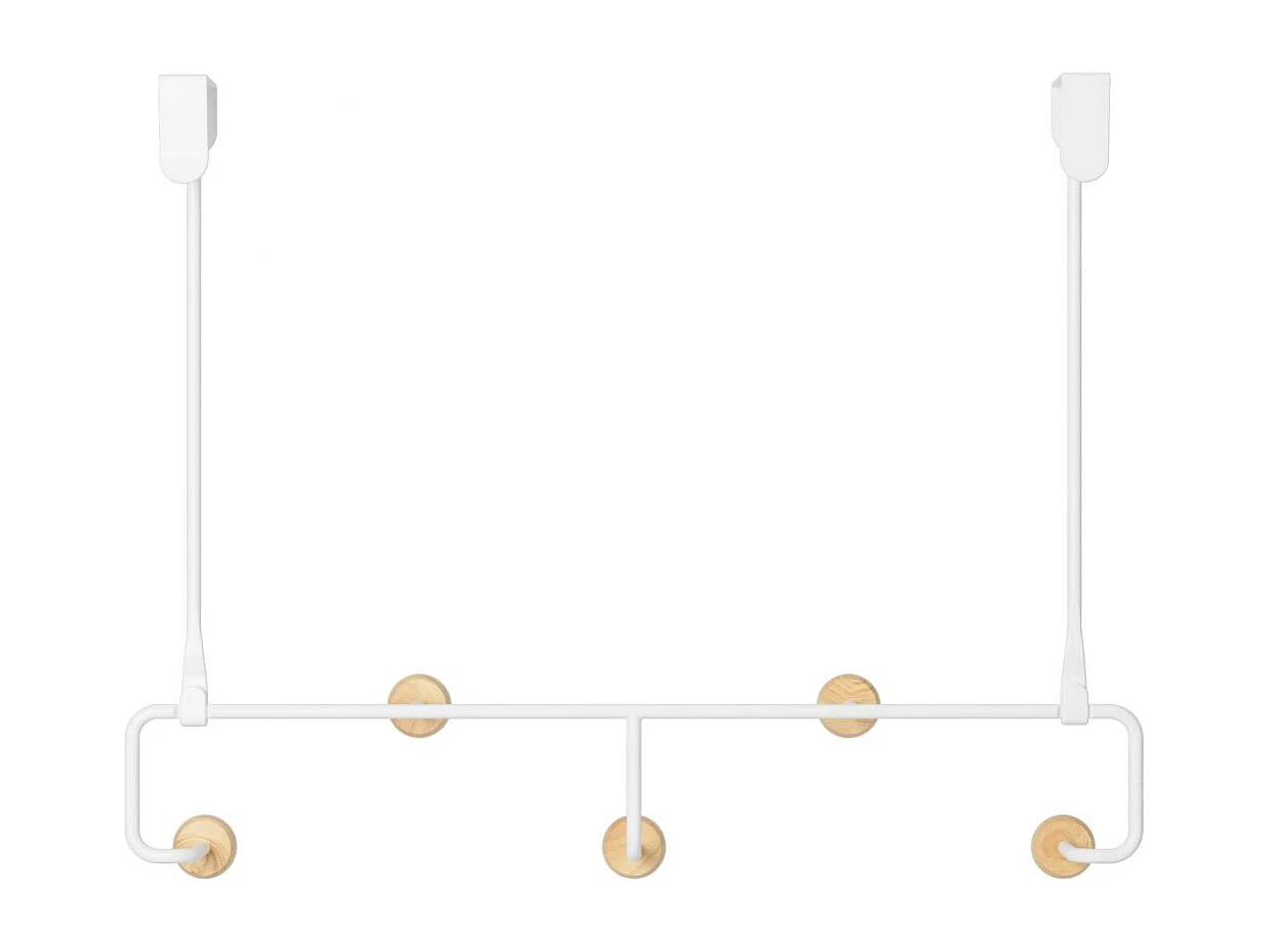Porte manteau spécial porte 5 patères Estique
