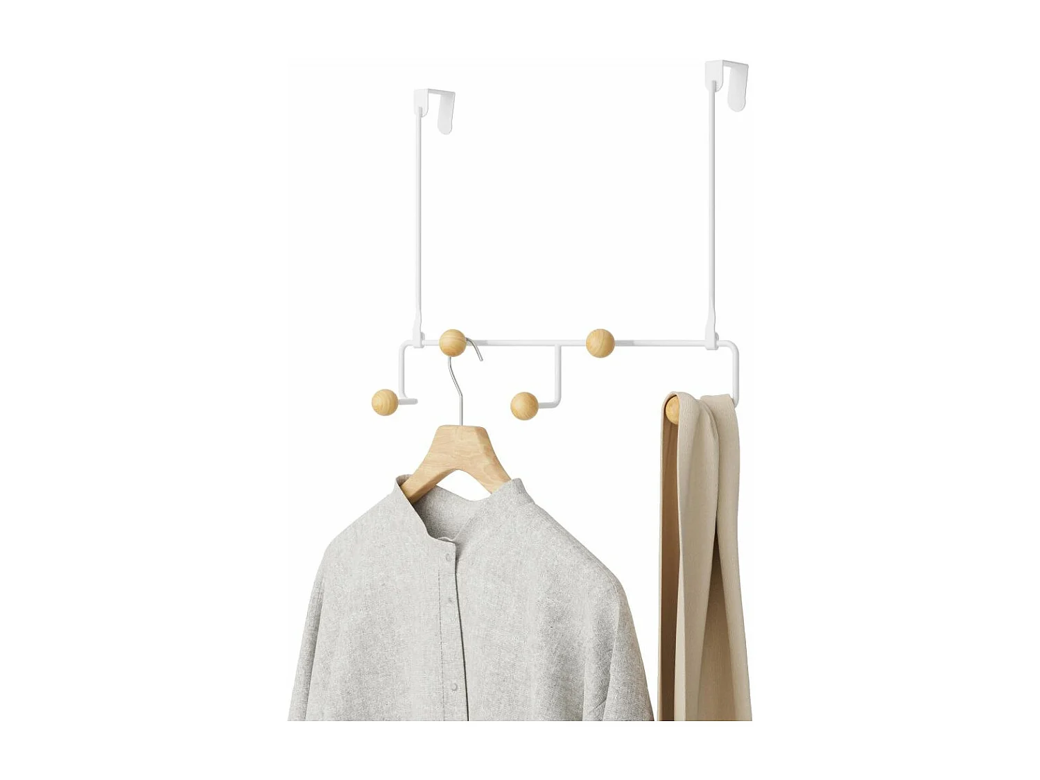 Porte manteau spécial porte 5 patères Estique
