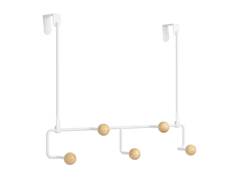 Porte manteau spécial porte 5 patères Estique