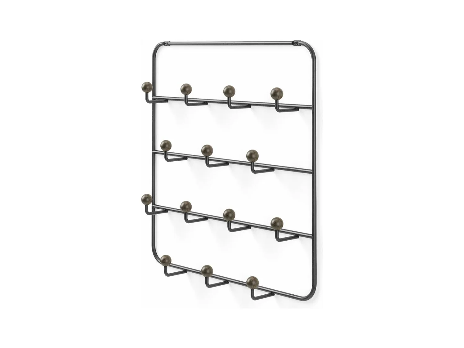 Patère 14 crochets fixation murale ou dessus de porte Estique