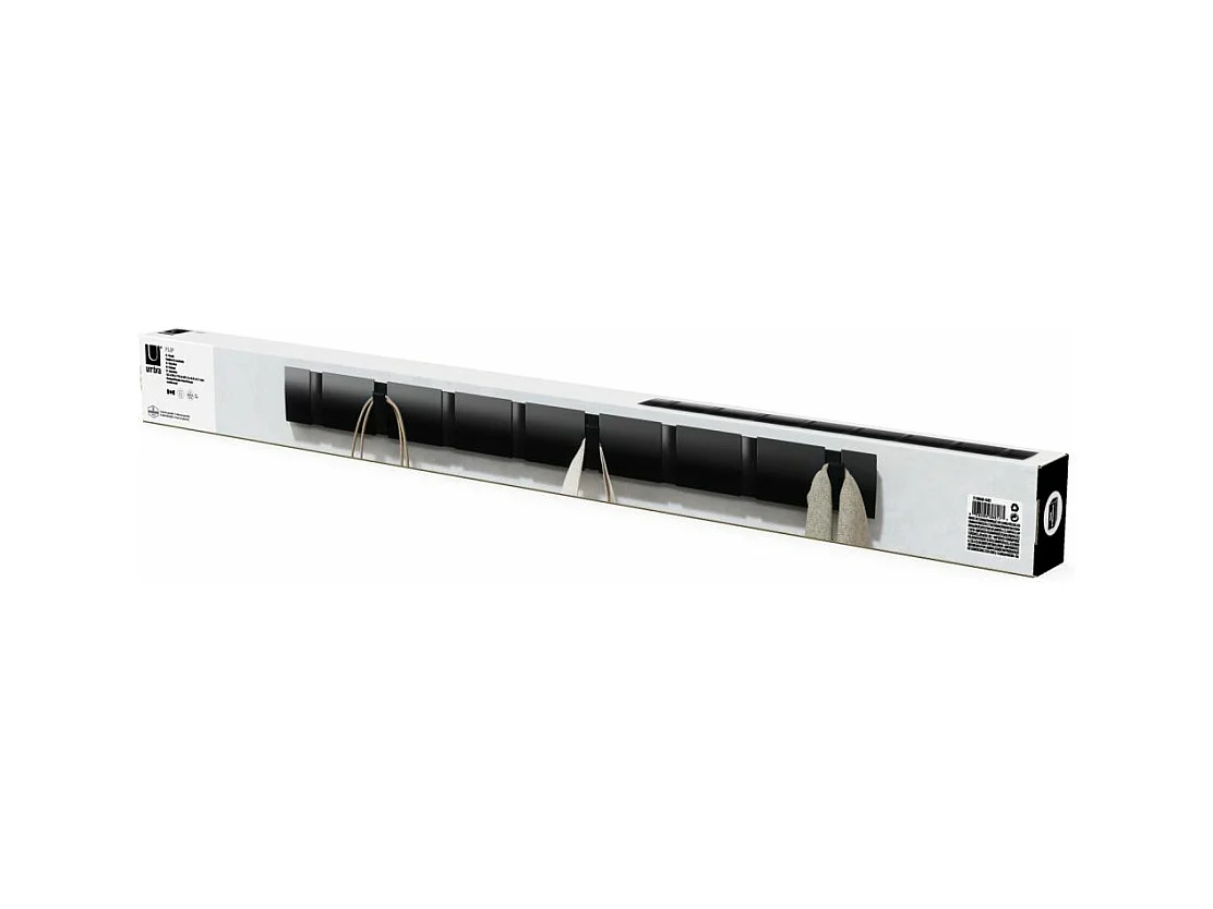 Perchero abatible con 8 ganchos