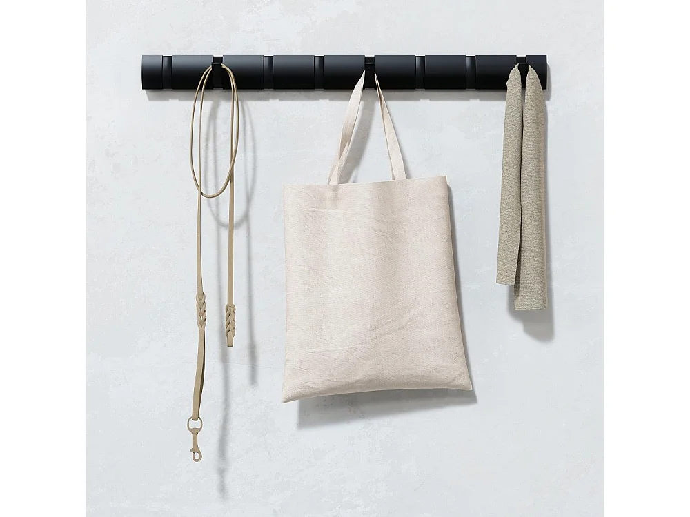 Perchero abatible con 8 ganchos