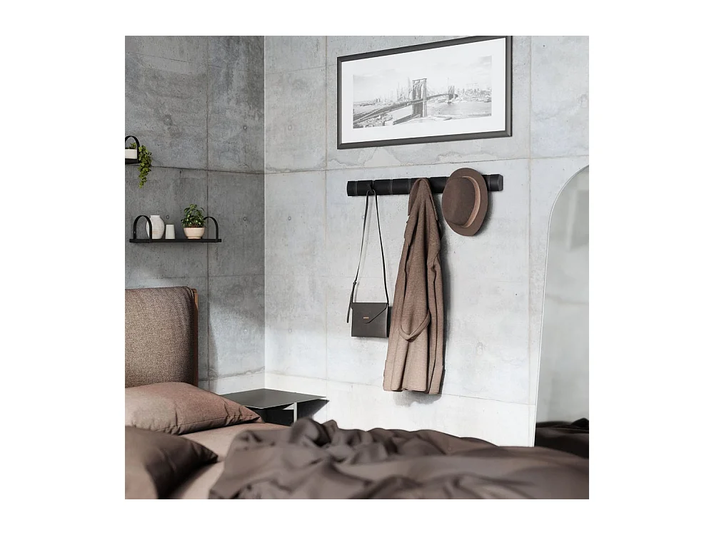 Perchero abatible con 8 ganchos