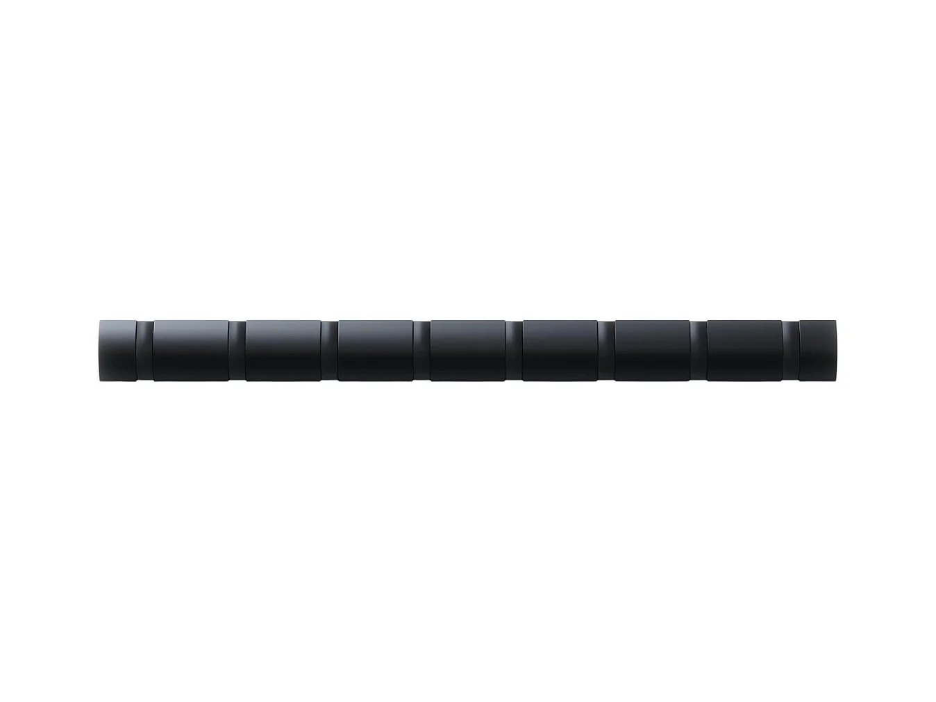 Porte manteaux Flip 8 crochets Noir