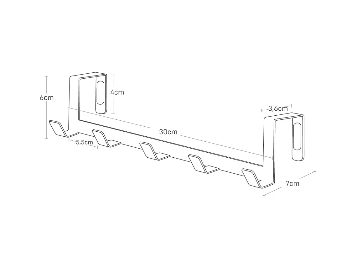 Perchero especial 5 perchas Perchero