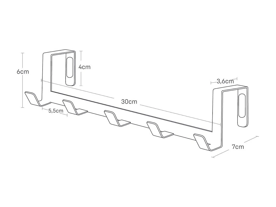 Perchero especial 5 perchas Perchero
