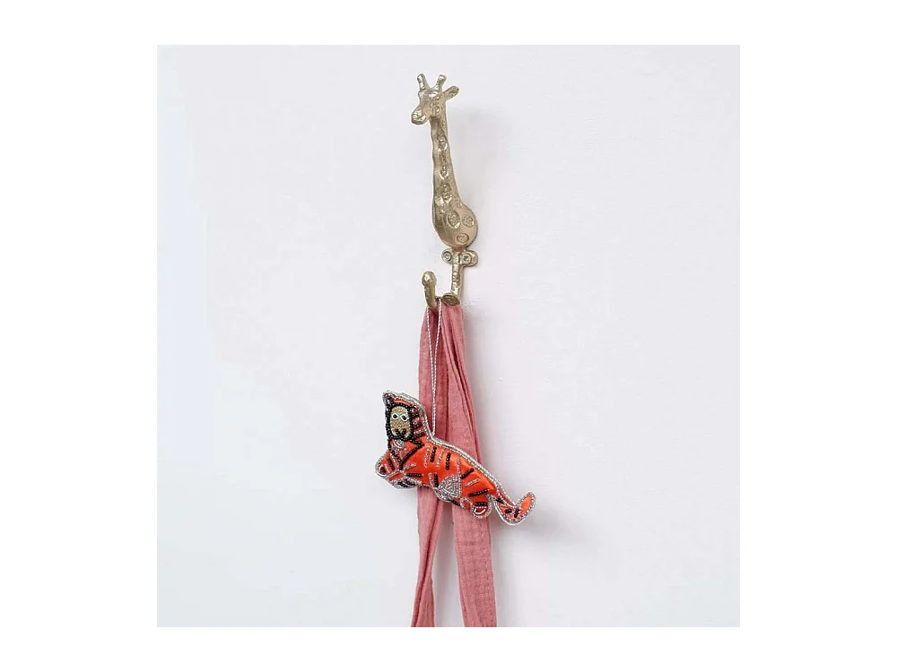 Patère en laiton recyclé Baby Girafe