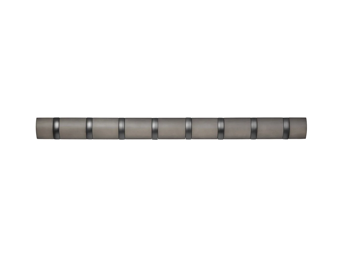 Porte manteaux Flip 8 crochets Gris / Peuplier