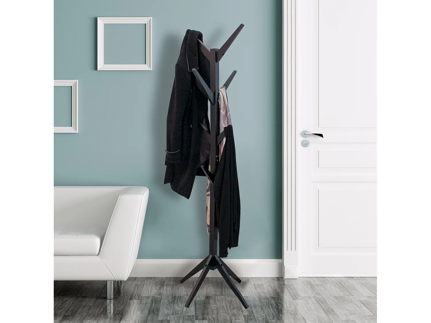 Portemanteau Arbre Noir 178cm Noir