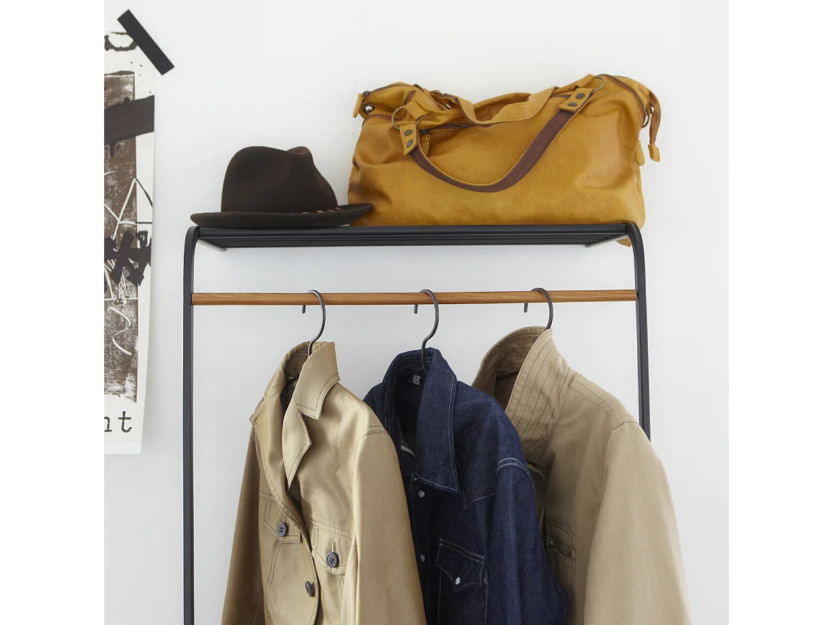 Porte-manteau incliné avec étagère H160 cm - TOWER