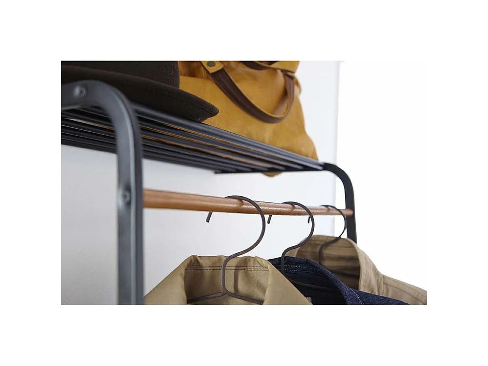 Porte-manteau incliné avec étagère H160 cm - TOWER
