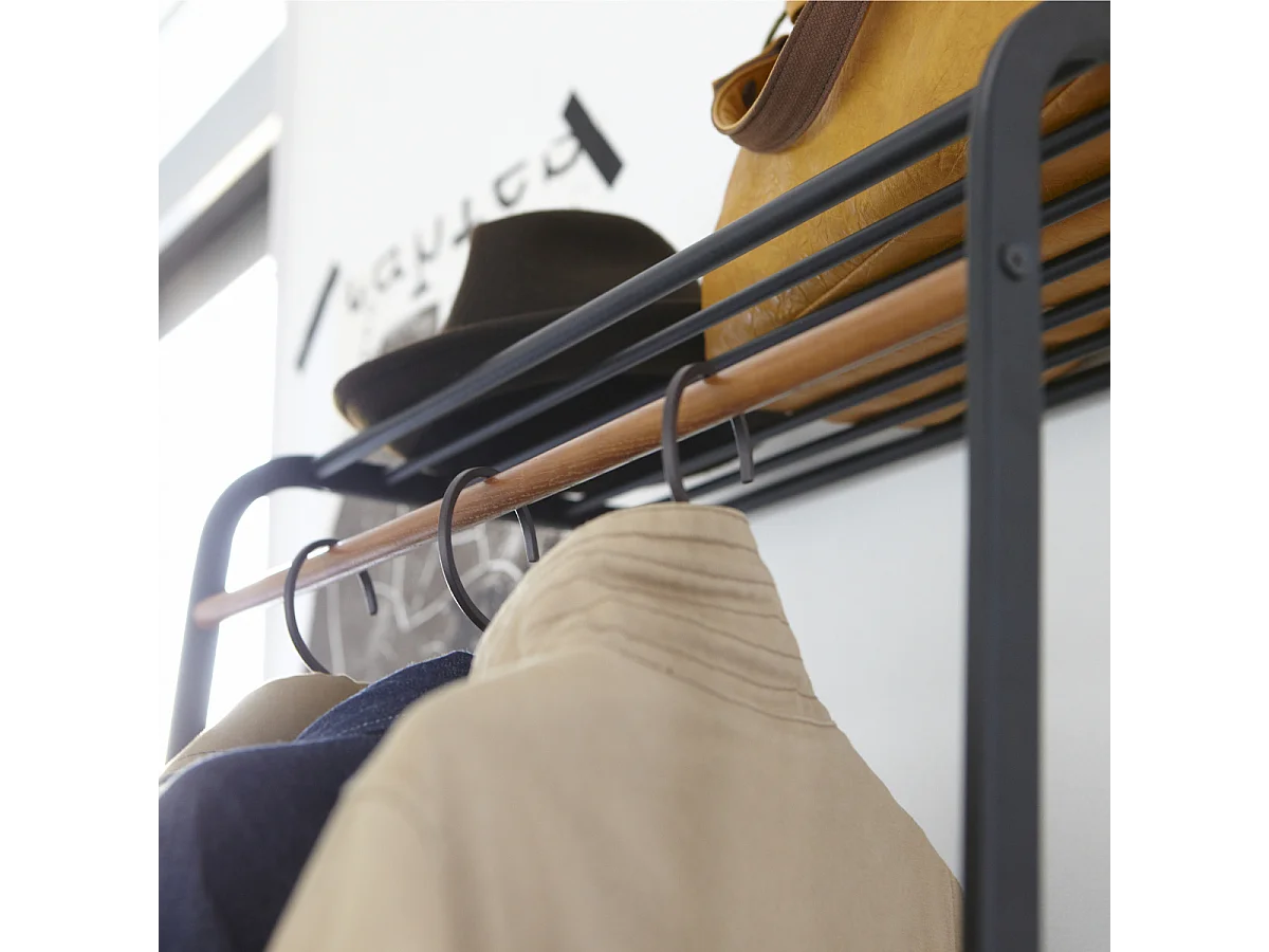 Schuine kapstok met plank H160 cm - TOWER