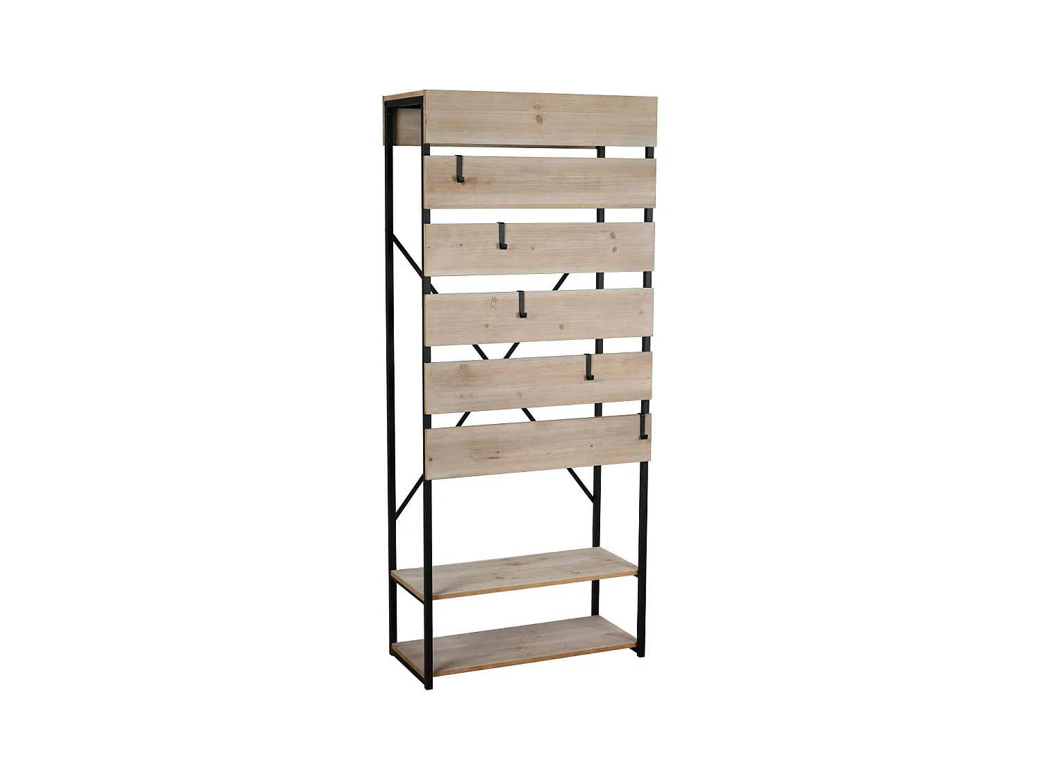 Vestiaire en métal et en bois