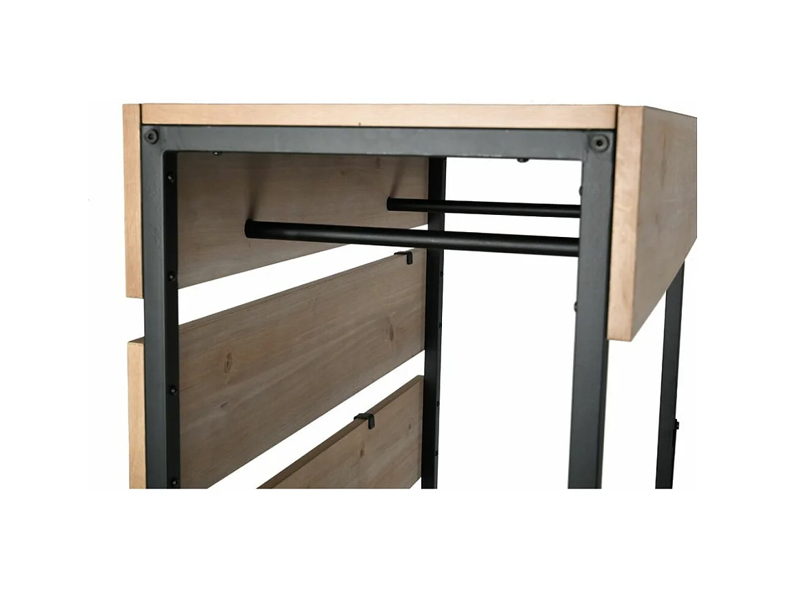 Vestiaire en métal et en bois