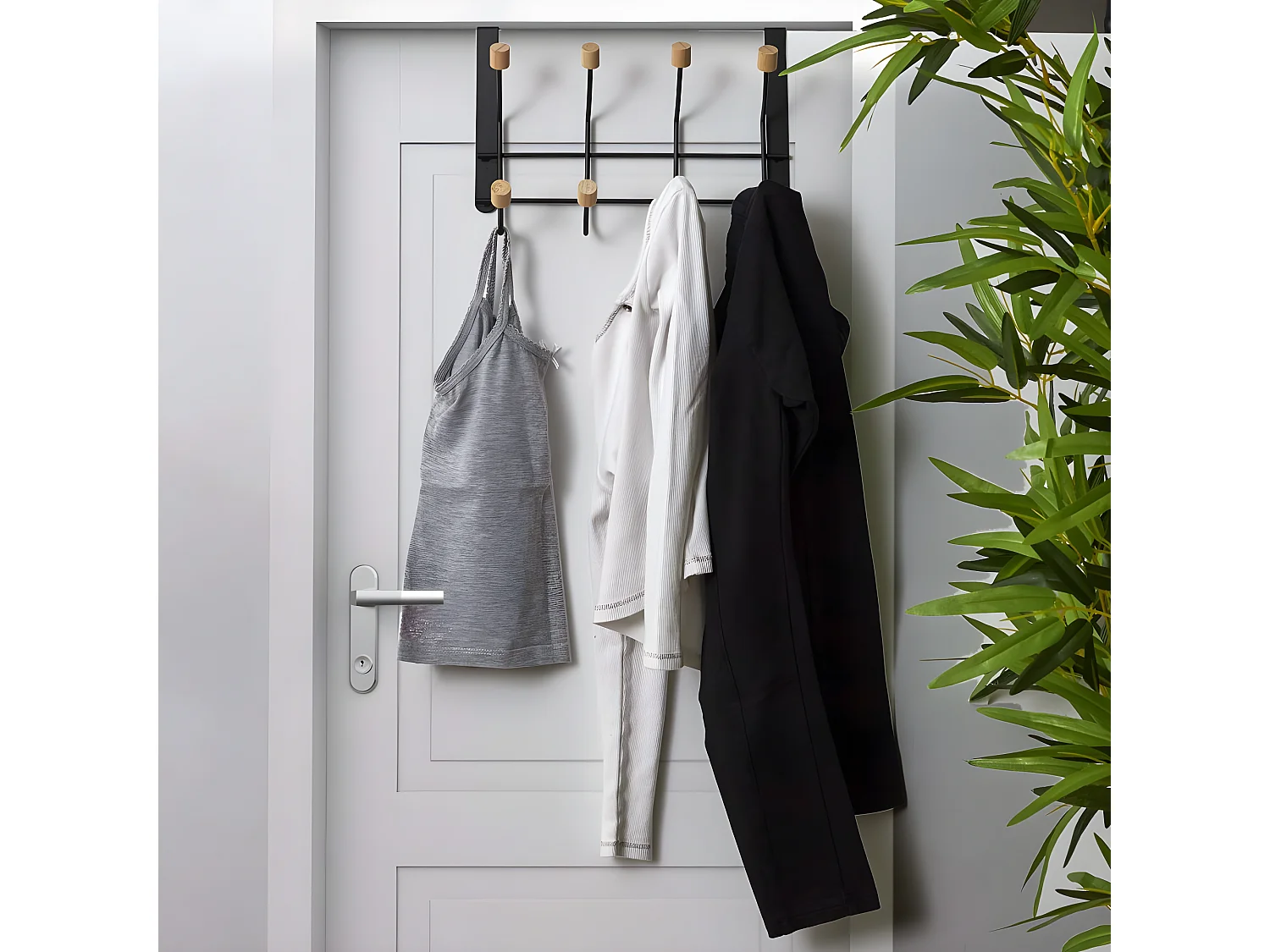 Patère à Suspendre "Porte-Manteaux" 29cm Noir